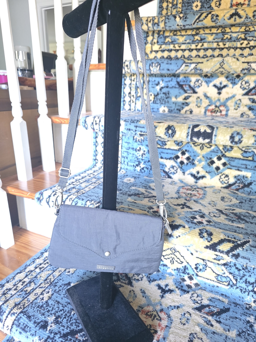 Compact Crossbody Bag - Slate Gray